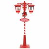 vidaXL Chirstmas Street Lamp with 2 Lanterns Red 40.5 x 80 x 188 cm