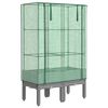 vidaXL Raised Bed with Greenhouse Cover Rattan Look 80x40x140 cm