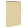 vidaXL Roller Blind with Curtains Manual Nature 120 x 160 cm Bamboo