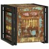 vidaXL Storage Box Brown and Black 40 x 40 x 40 cm Solid Acacia Wood