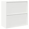 vidaXL Storage Cabinet White 90 x 40 x 90 cm Steel