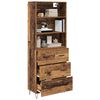 vidaXL Highboard with Drawer 2 pcs Old Wood Engineered Wood
