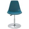 vidaXL Swivel Dining Chairs 6 pcs Turquoise PP
