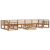 vidaXL Outdoor Sofa Set 8 pcs Natural Solid Acacia Wood