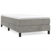 vidaXL Box Spring Bed Frame Light Grey 90x200 cm Velvet