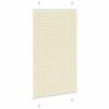 vidaXL Pleated Blind Cream 75x150 cm Fabric Width 74.4 cm Polyester