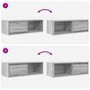 vidaXL TV Cabinets 2 pcs Grey Sonoma 80x31x25.5 cm Engineered Wood