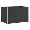 vidaXL Garden Raised Bed Black 150 x 100 x 91 cm WPC and Aluminium