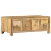 vidaXL Coffee Table with 4 Drawers 90x50x35 cm Solid Mango Wood