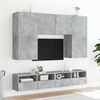 vidaXL TV Wall Cabinet Concrete Grey 80x30x30 cm Engineered Wood