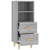 vidaXL Sideboard Grey Sonoma 34.5x34x90 cm Engineered Wood
