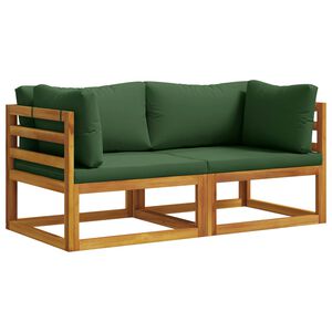 vidaXL Sectional Corner Sofa with Cushions 2 pcs 2-Seater