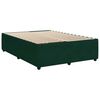 vidaXL Bed Frame without Mattress Dark Green 140x190 cm Velvet