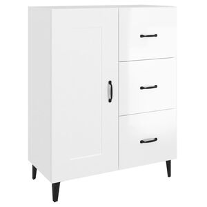 vidaXL Sideboard High Gloss White 69,5x34x90 cm Engineered Wood