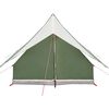 vidaXL Family Tent with Roof Green and White 220 x 220 x 184 cm