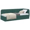 vidaXL Corner Bed Frame with Headboard Dark Green 80 x 200 cm Velvet