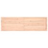 vidaXL Wall Shelf 200x60x(2-4) cm Untreated Solid Wood Oak