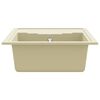 vidaXL Kitchen Sink with Overflow Hole Oval Beige Granite