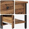 vidaXL Bedside Cabinet 2 pcs Old wood 32 x 42 x 70 cm Engineered wood