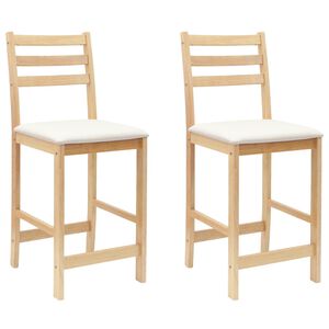 vidaXL Dining Chairs 2 pcs Natural 40 x 47.5 x 99.5 cm