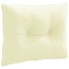 vidaXL Back Cushion PUTTEN 100% Polyester Cream 50 x 40 x 10 cm