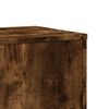 vidaXL Plant Stand Smoked Oak 33x33x100 cm Engineered Wood