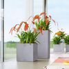 LECHUZA Planter CANTO Stone 40 High ALL-IN-ONE Stone Grey