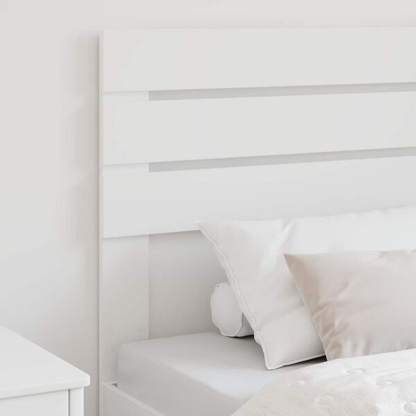 vidaXL Headboard with Headboard White 75 cm Engineered wood
