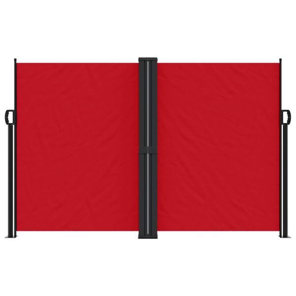 vidaXL Retractable Side Awning Red 160x1200 cm