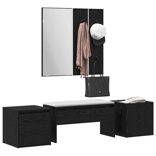 vidaXL Hallway Furniture Set Wall-mounted 6 pcs Engineered Wood