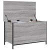 vidaXL Storage Bench Grey Sonoma 80x42.5x50 cm Engineered Wood