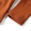 Kids' T-shirt with Long Sleeves Cognac 140