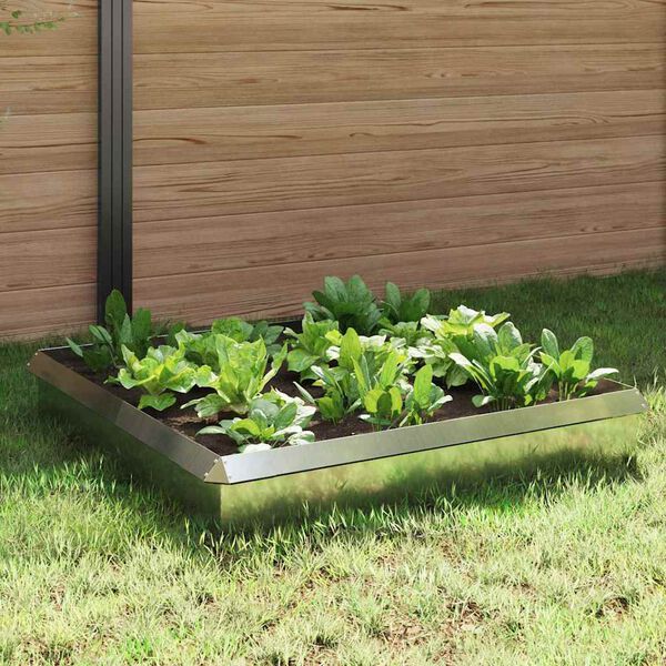 vidaXL Snail Fences 8 pcs Silver Galvanised Steel