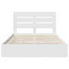 vidaXL Storage Bed with Headboard White 140 x 190 cm Engineered Wood