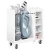 vidaXL Golf Cabinet with Wheel Plain White 90 x 45 x 98 cm
