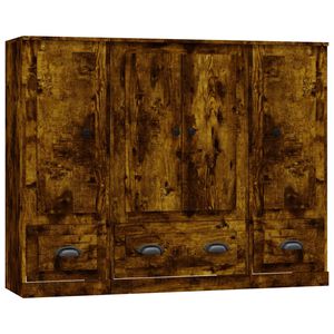 vidaXL Highboards 3 pcs Smoked Oak Engineered Wood