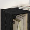 vidaXL Highboard 2 pcs Black Oak 68 x 37 x 142 cm Engineered Wood