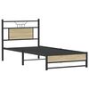 vidaXL Bed Frame without Mattress Sonoma Oak 90x200 cm Engineered Wood