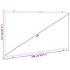 vidaXL Projection Screen Wall-Hanging 90 Inch 16:9