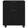 vidaXL File Cabinet Black Oak 45 x 38 x 54 cm Engineered Wood