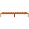 vidaXL Bed Frame without Mattress Wax Brown 100x200 cm Solid Wood Pine