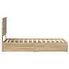 vidaXL Storage Bed with Drawer Sonoma Oak 75 x 190 cm Engineered Wood