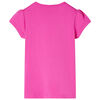 Kids' T-shirt with Cap Sleeves Dark Pink 104