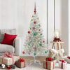 vidaXL Christmas Tree with 150 LEDs with Stand Silver 150 cm PET