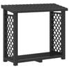 vidaXL Firewood Rack Anthracite 114 x 46 x 101 cm PP