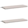 vidaXL 2-Piece Bench Cushions SOEST 2 pcs 100% Polyester White