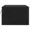 vidaXL Bedside Cabinet Black Oak 34 x 30 x 20 cm Engineered Wood