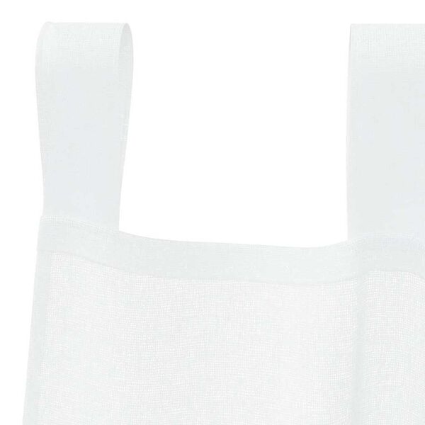 vidaXL Voile Curtain with Curtains 2 pcs White 260 x 140 cm Polyester