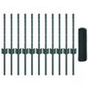 vidaXL Fence with Post Green 0.4 x 25 m Steel