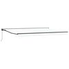 vidaXL Awning Frame White 500 x 300 cm Polyester with PU coating